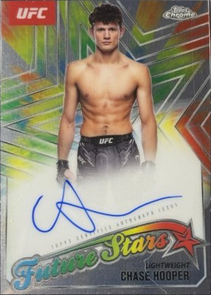 Chase Hooper 2025 Topps Chrome UFC Future Stars Autographs #FSA-CH Geometric Orange Refractor