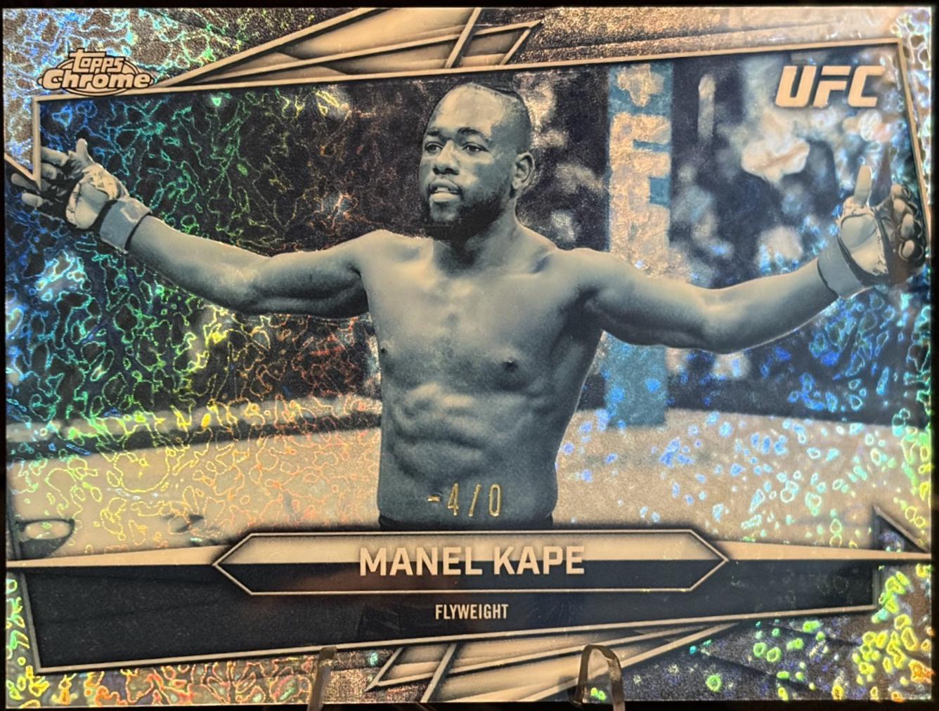Manel Kape 2026 Topps Chrome UFC Base #147 Frozenfractor