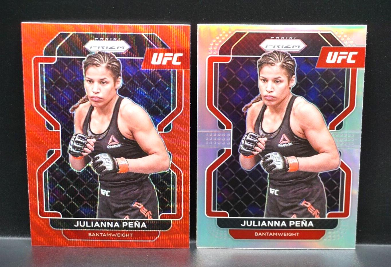 Julianna Peña 2022 Panini Prizm UFC Base #146 Ruby Wave