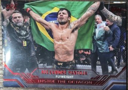 Alexandre Pantoja 2024 Topps Knockout UFC Inside the Octagon #ITO-6 Red