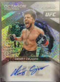Henry Cejudo 2021 Panini Prizm UFC Octagon Signatures #4 Mojo