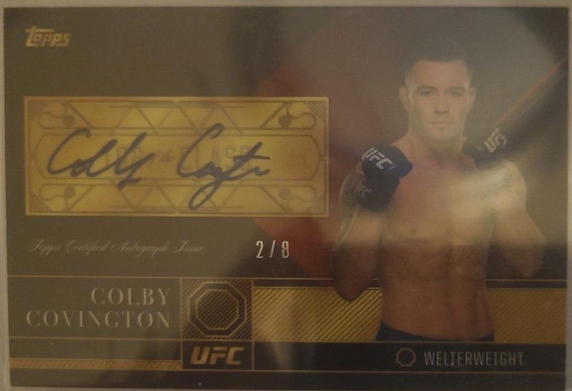Colby Covington 2016 Topps UFC Top of the Class Top of the Class Autographs #TCA-CCO Red