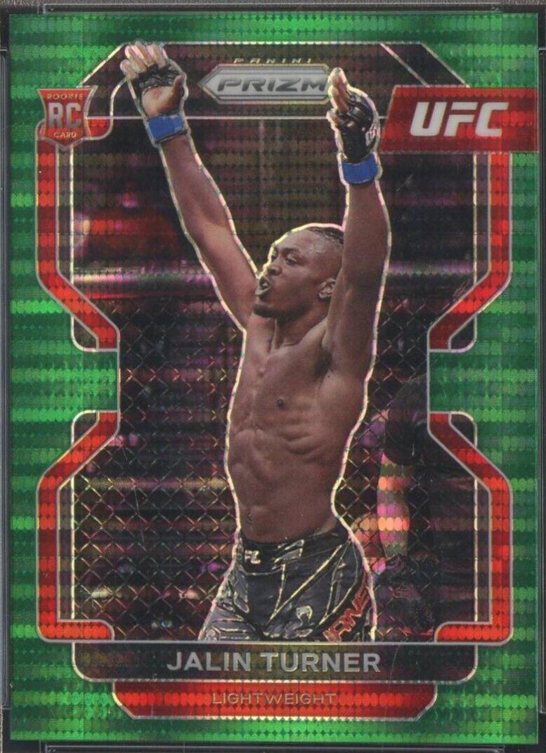 Jalin Turner 2022 Panini Prizm UFC Base #164 Green Pulsar