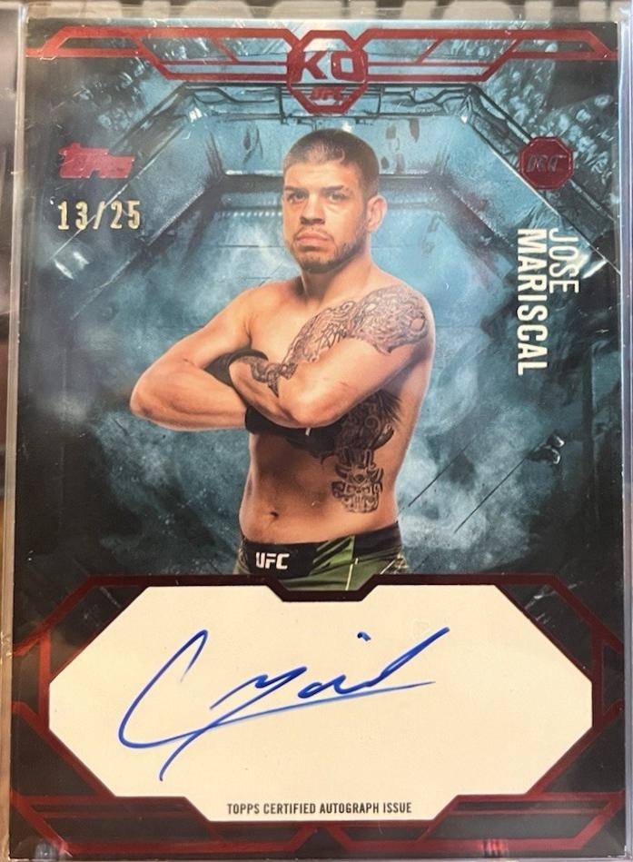 Jose Mariscal 2025 Topps Knockout UFC Knockout Autographs #KA-CM Red
