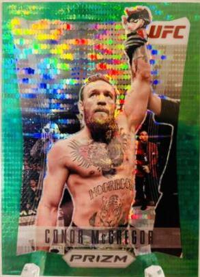 Conor McGregor 2022 Panini Prizm UFC Prizm Flashback #7 Green Pulsar