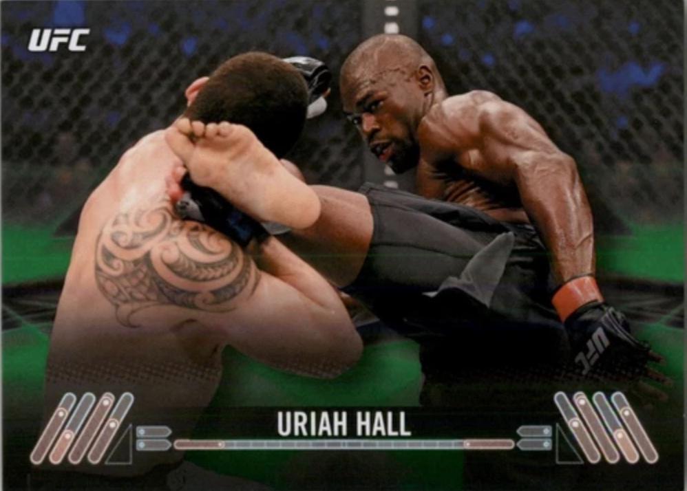 Uriah Hall 2017 Topps UFC Knockout Base #66 Green