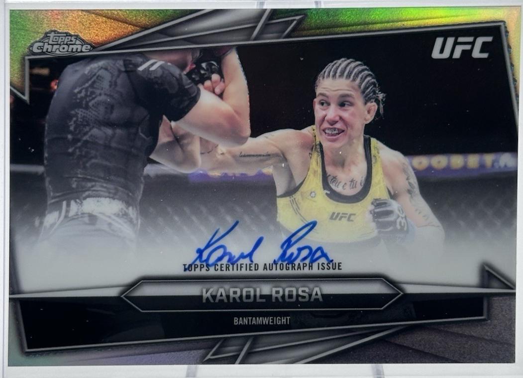 Karol Rosa 2026 Topps Chrome UFC Base Autographs #BAV-KR Refractor