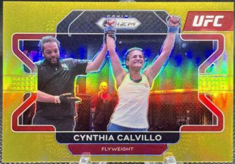 Cynthia Calvillo 2022 Panini Prizm UFC Base #59 Gold