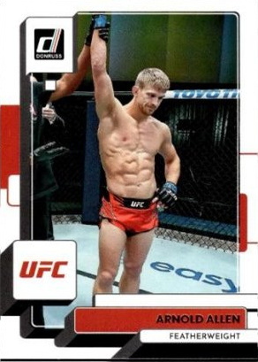 Arnold Allen 2023 Panini Donruss UFC Base #18 Press Proof Teal