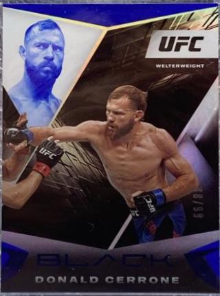 Donald Cerrone 2021 Panini Chronicles UFC Base Black #117 Blue