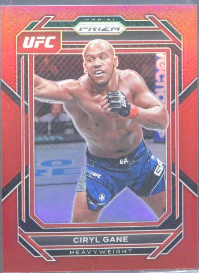 Ciryl Gane 2023 Panini Prizm UFC Base #115 Red