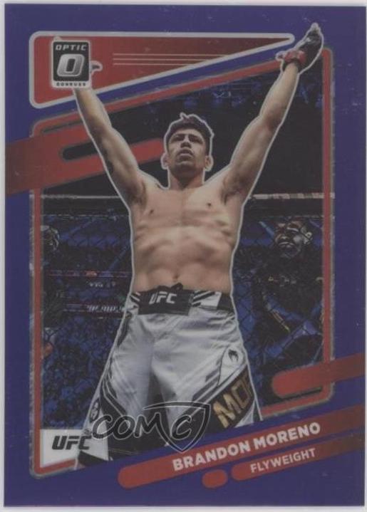 Brandon Moreno 2022 Panini Donruss Optic UFC Base #14 Purple