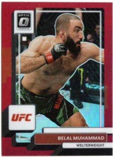 Belal Muhammad 2023 Panini Donruss Optic UFC Base #43 Red