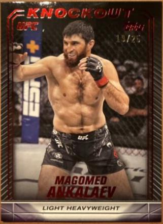 Magomed Ankalaev 2024 Topps Knockout UFC Base #55 Red