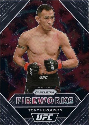 Tony Ferguson 2021 Panini Prizm UFC Fireworks #20 Black