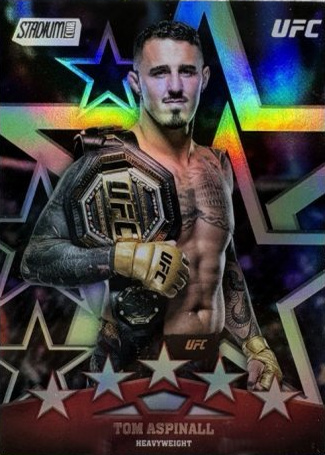Tom Aspinall 2025 Topps Stadium Club UFC Special Forces #SF-7 Gold Rainbow