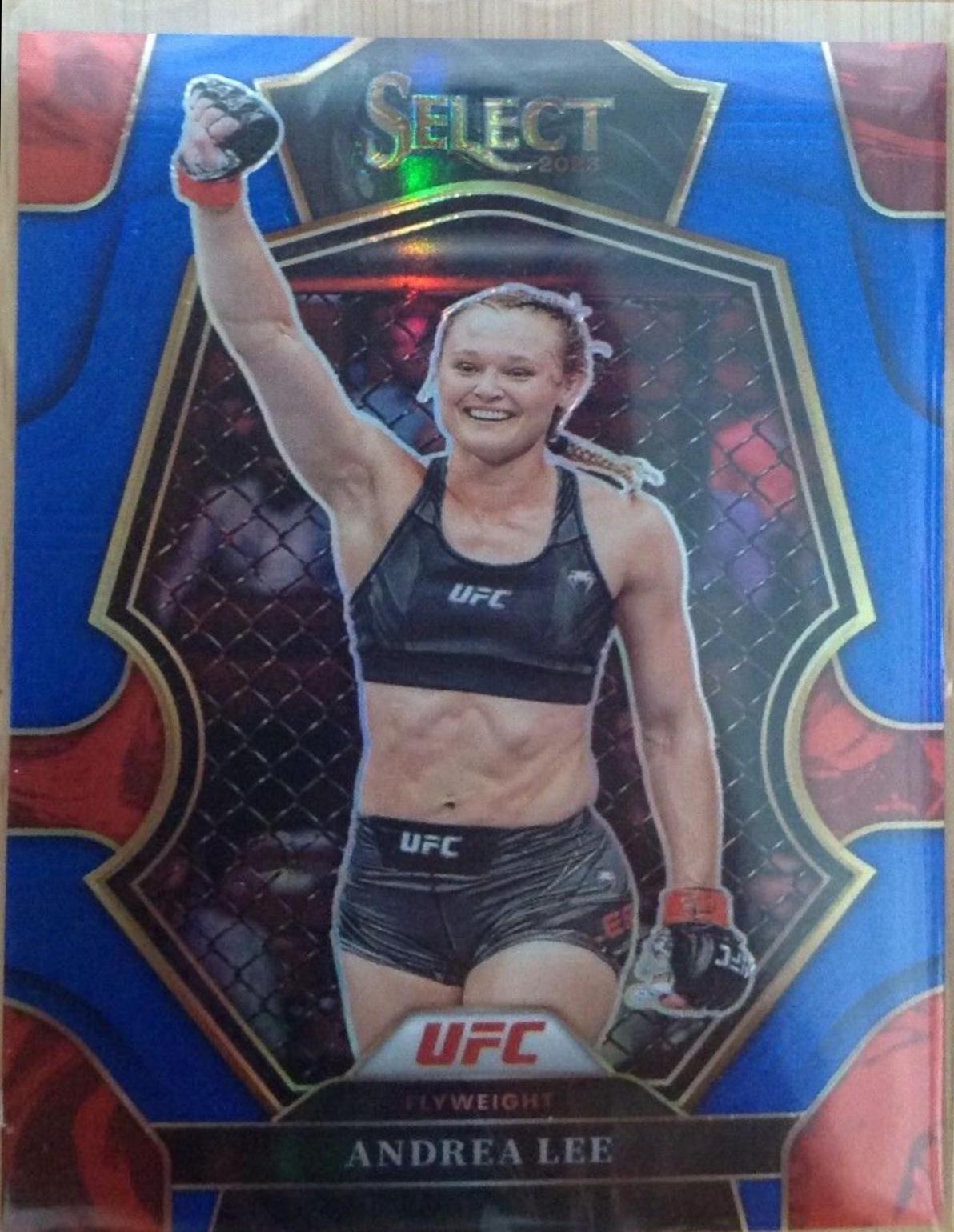 Andrea Lee 2023 Panini Select UFC Premier Level #158 Blue Disco