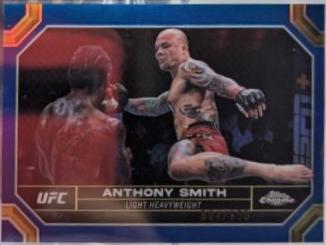Anthony Smith 2024 Topps Chrome UFC Base #19 Blue Refractor