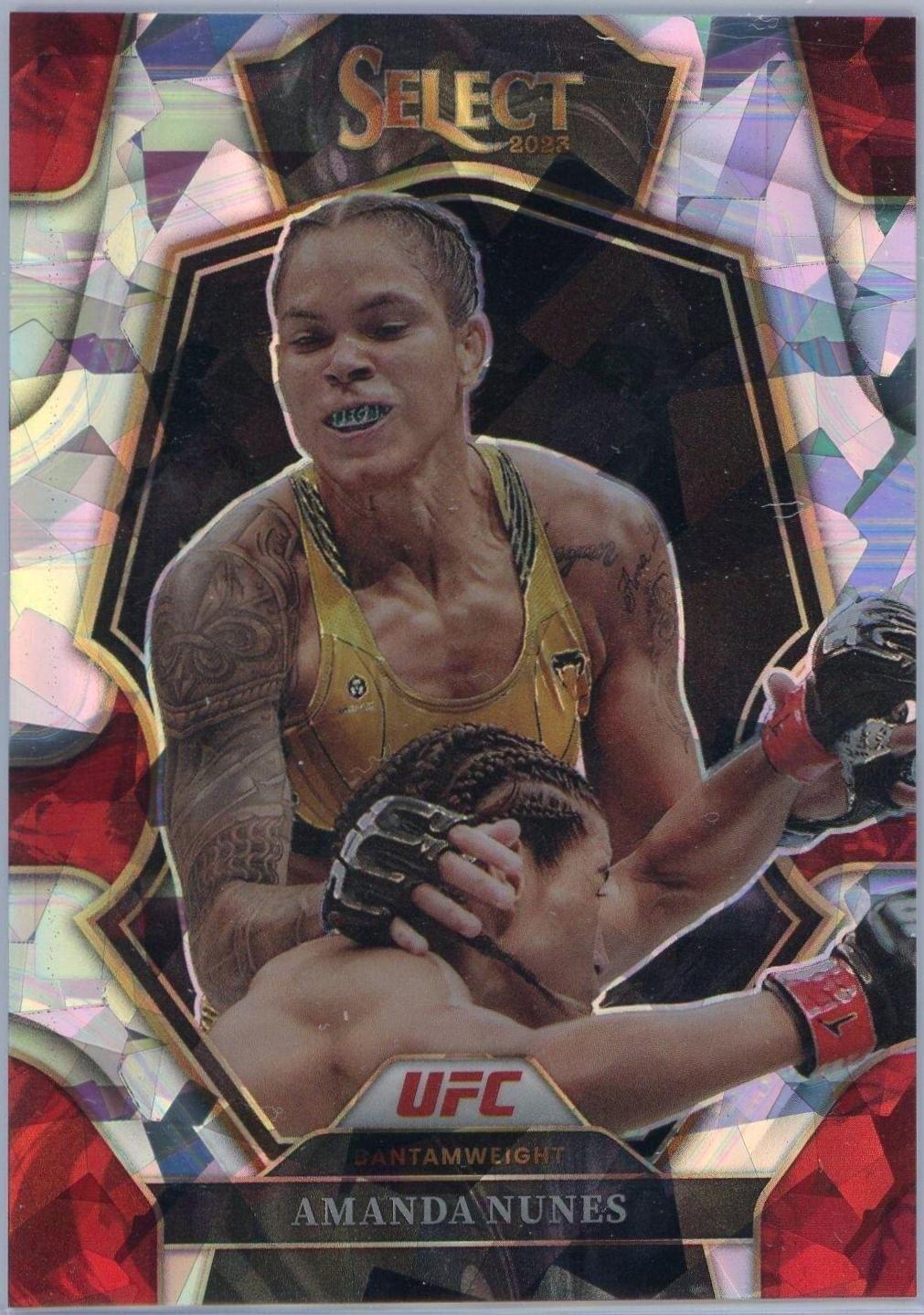 Amanda Nunes 2023 Panini Select UFC Premier Level #138 Cracked Ice