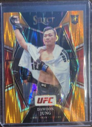 Da Un Jung 2022 Panini Select UFC Premier Level #179 Orange Flash