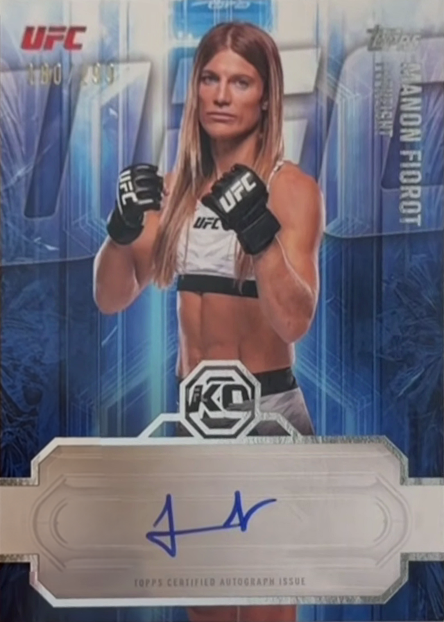 Manon Fiorot 2026 Topps Knockout UFC Knockout Autographs #KOA-MFT Blue