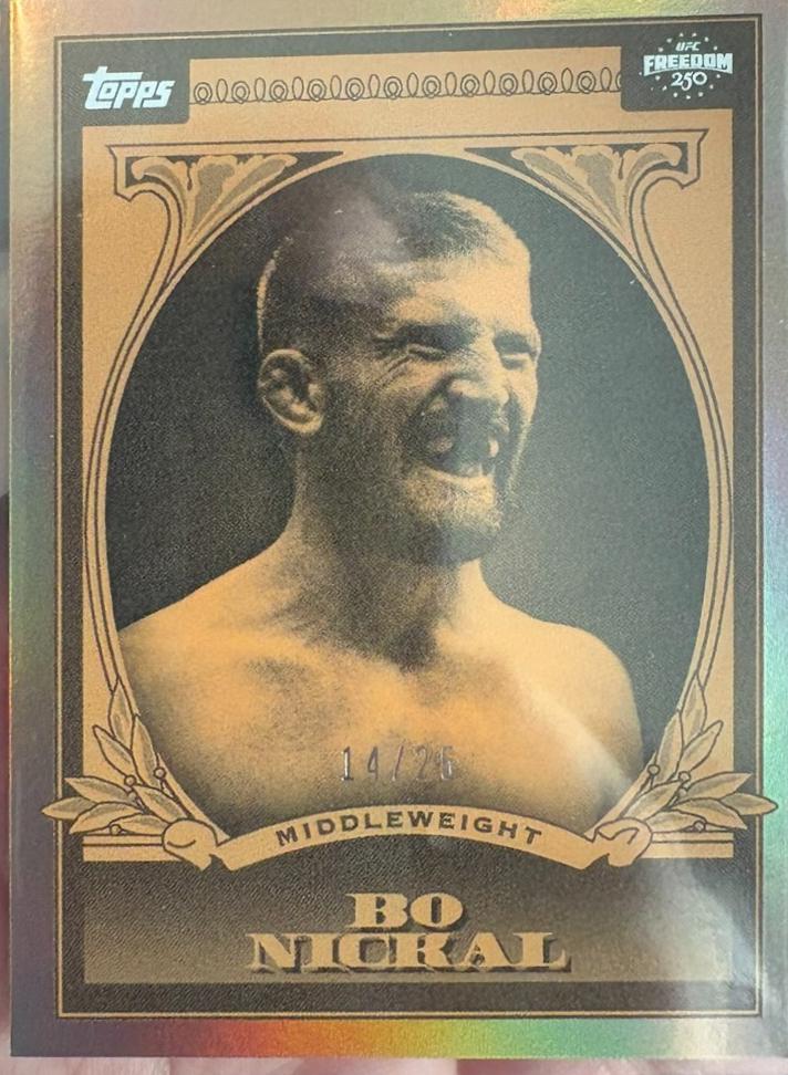 Bo Nickal 2026 Topps UFC Freedom 250 UFC Dollar #UD-17 Foilfractor