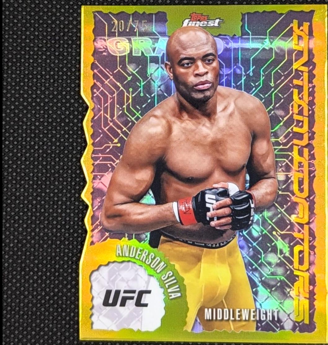 Anderson Silva 2025 Topps Finest UFC Intimidators #IT-11 Die-Cut Refractor