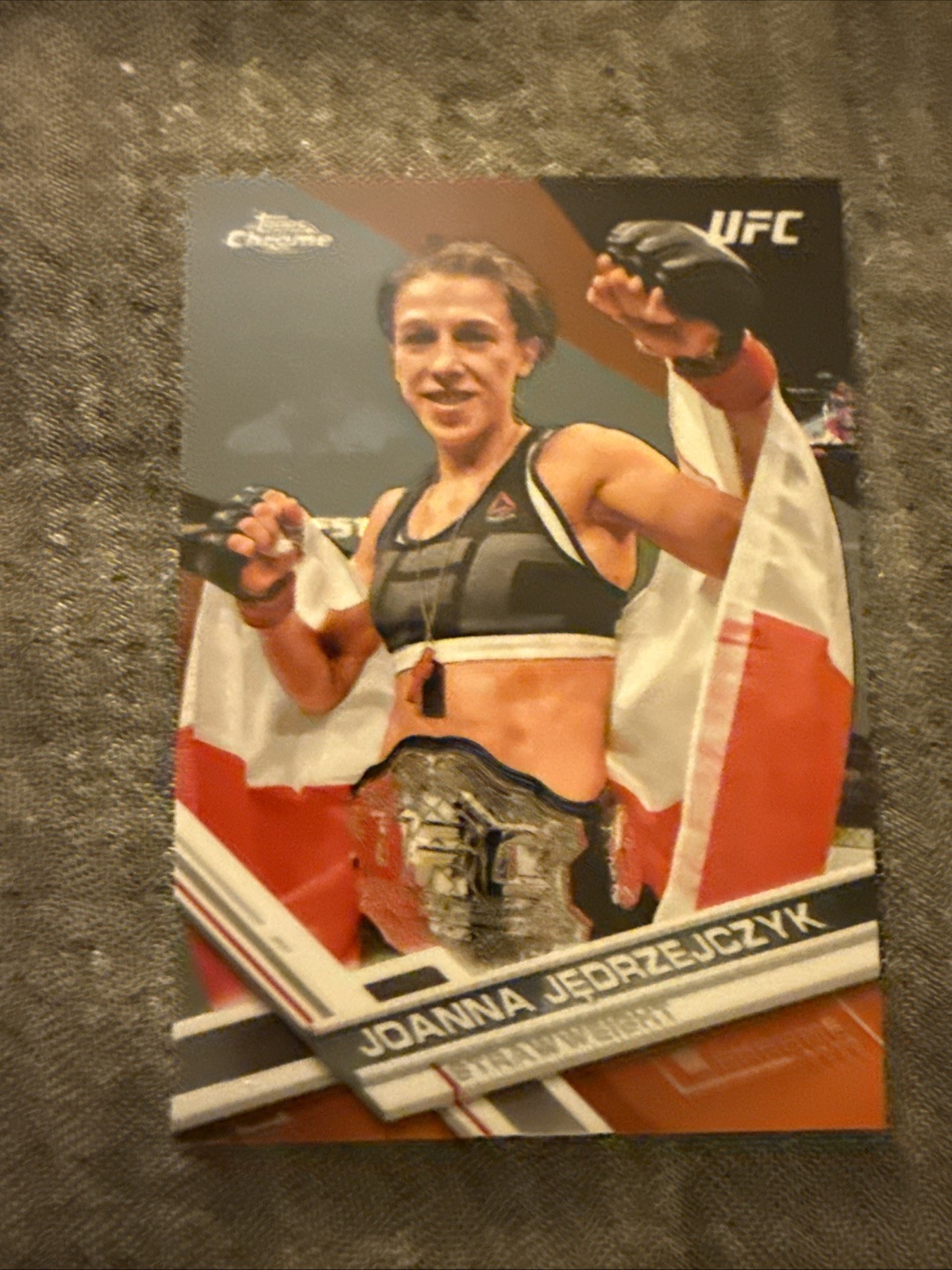 Joanna Jędrzejczyk 2017 Topps Chrome UFC Base #53 Orange