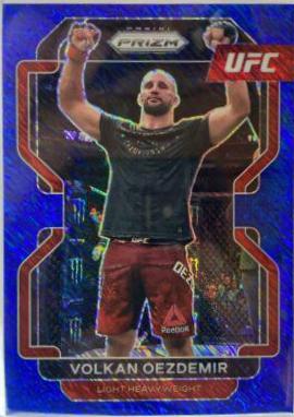 Volkan Oezdemir 2022 Panini Prizm UFC Base #184 Blue Shimmer