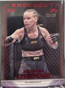 Valentina Shevchenko 2024 Topps Knockout UFC Base #72 Red