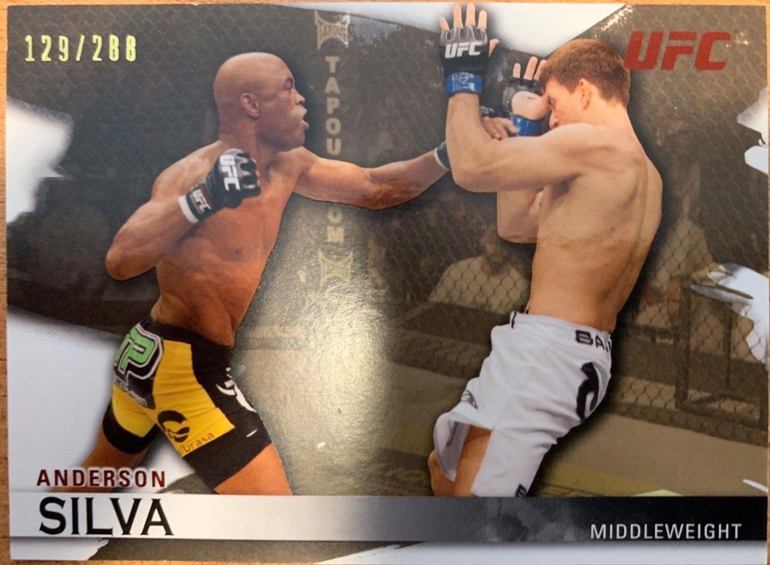 Anderson Silva 2010 Topps UFC Knockout Base #14 Gold