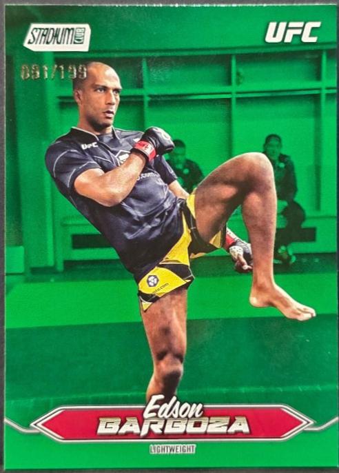 Edson Barboza 2025 Topps Stadium Club UFC Base #109 Green