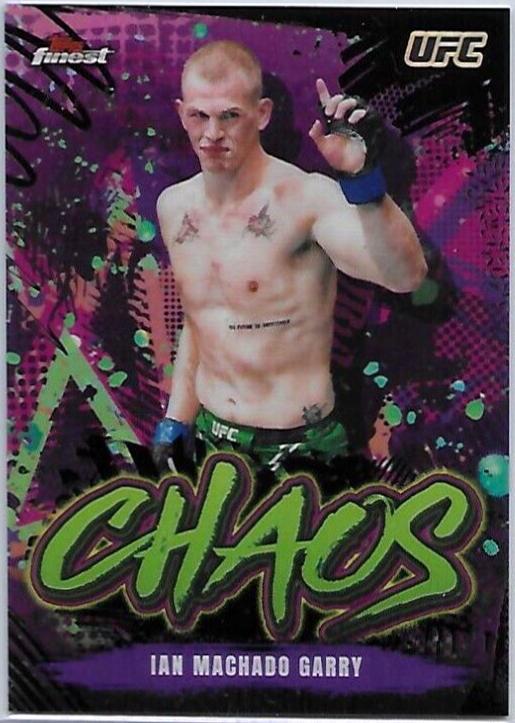Ian Machado Garry 2024 Topps Finest UFC Chaos #CHA-12 Black Refractor