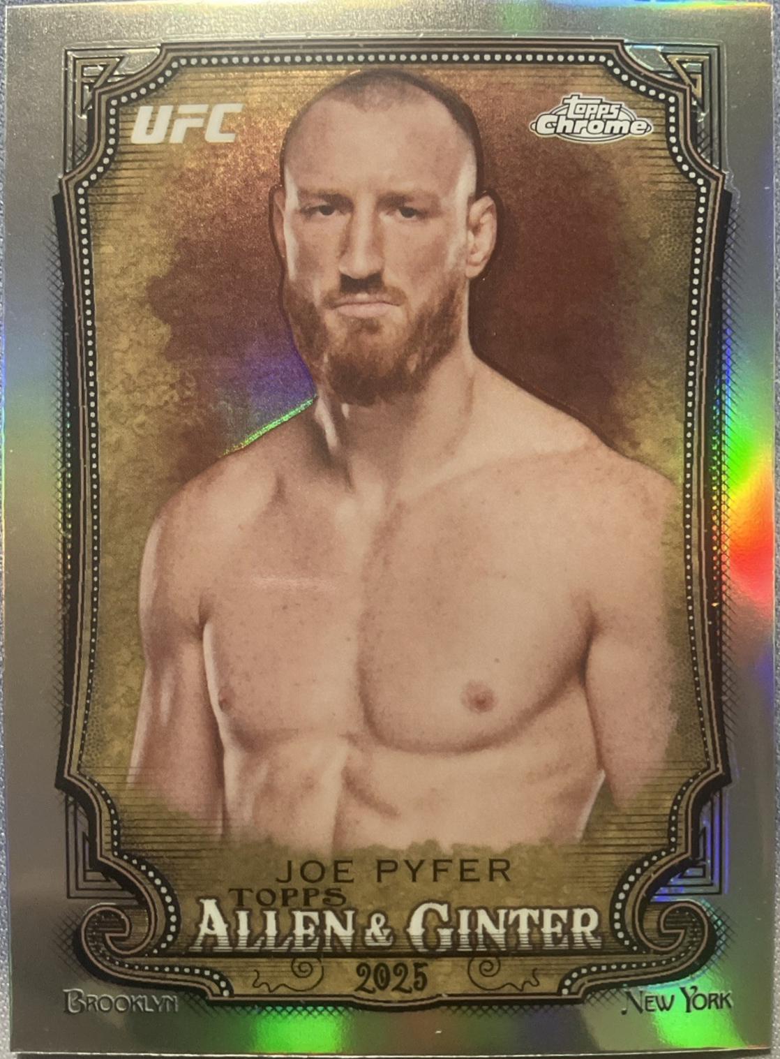 Joe Pyfer 2025 Topps Chrome UFC Allen & Ginter #AAG-15 Refractor