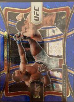 Leon Edwards 2021 Panini Select UFC Premier Level #164 Blue Disco