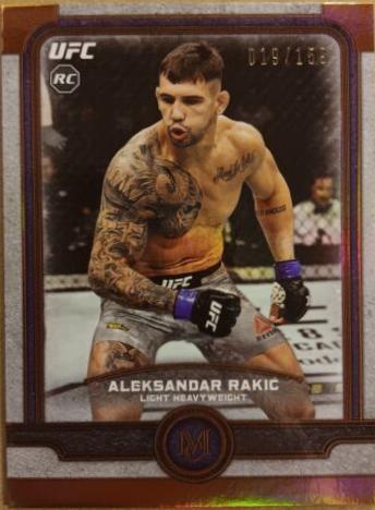 Aleksandar Rakic 2019 Topps UFC Museum Collection Base #17 Copper