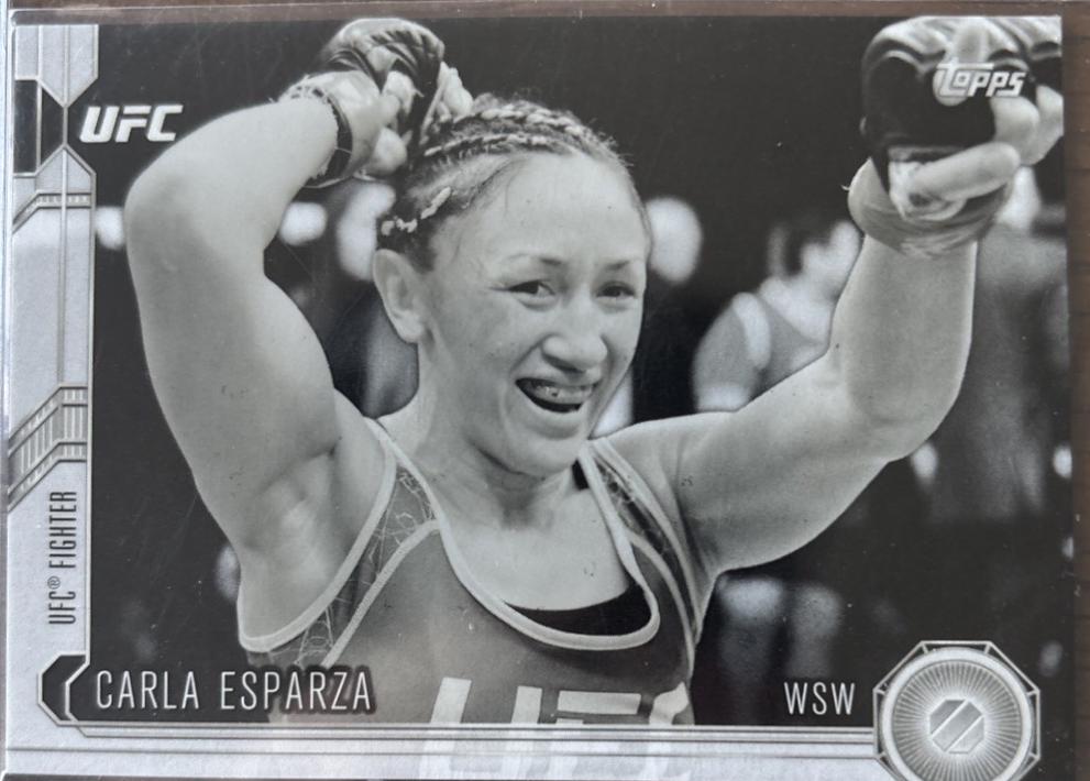 Carla Esparza 2015 Topps UFC Chronicles Base #258 Black and White
