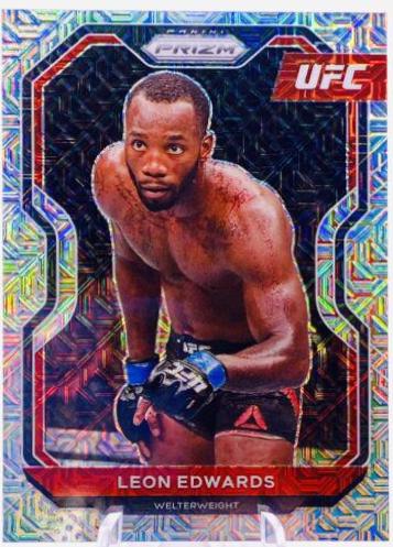 Leon Edwards 2021 Panini Prizm UFC Base #17 Mojo
