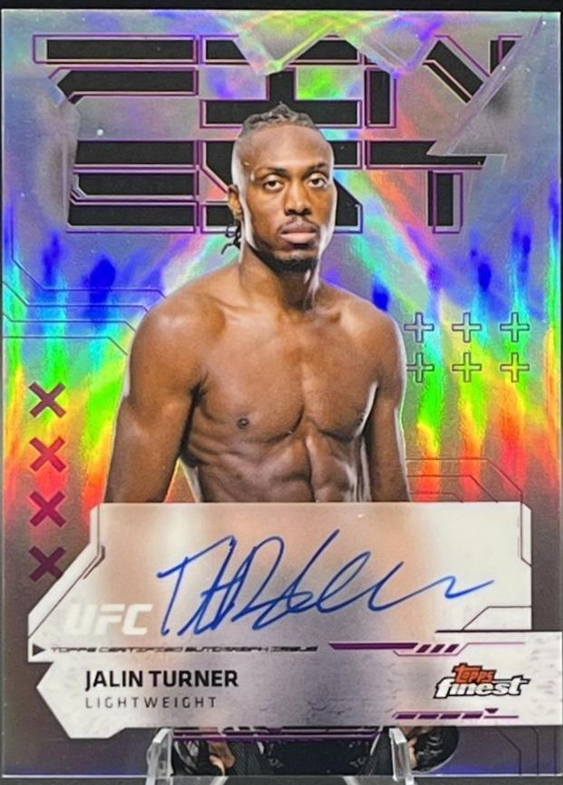 Jalin Turner 2025 Topps Finest UFC Finest Autographs #FA-JT Refractor