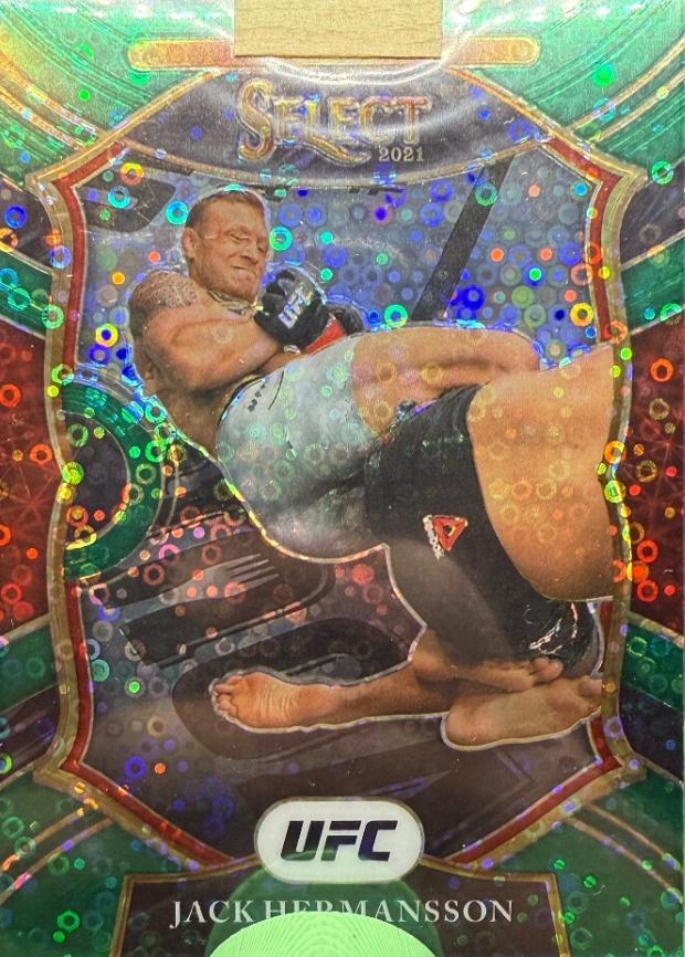 Jack Hermansson 2021 Panini Select UFC Concourse #84 Green Disco