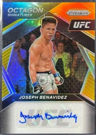 Joseph Benavidez 2021 Panini Prizm UFC Octagon Signatures #10 Gold