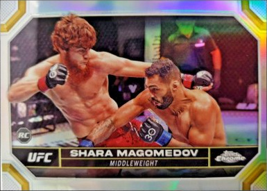 Shara Magomedov 2024 Topps Chrome UFC Base #141 Superfractor