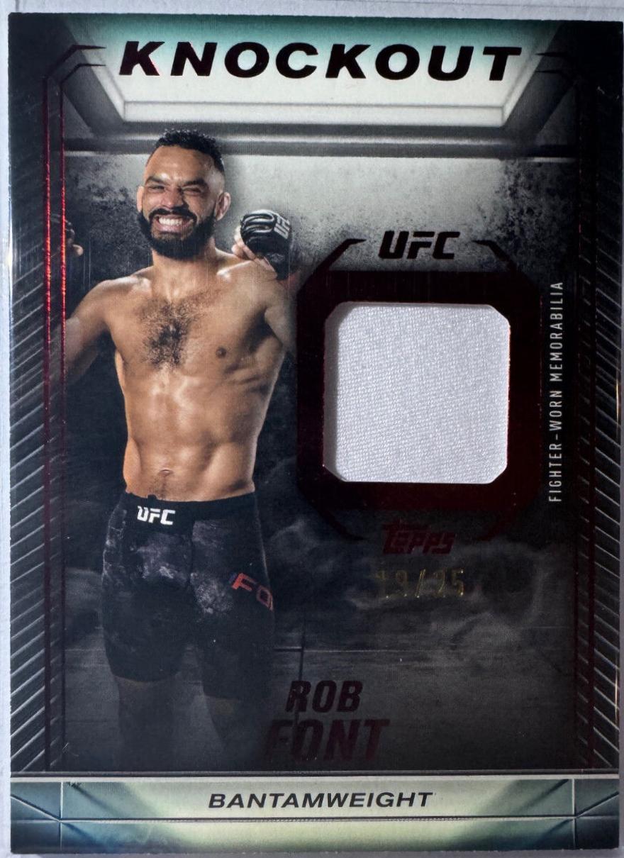 Rob Font 2024 Topps Knockout UFC Knockout Relics #KR-RFO Red