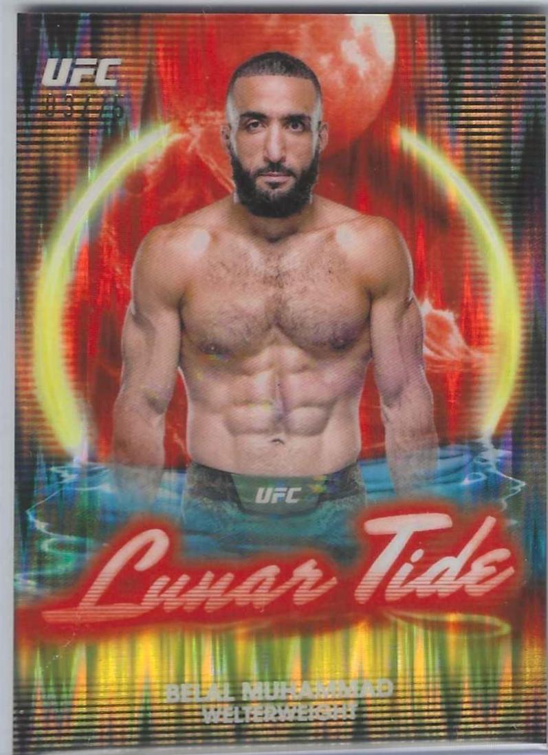 Belal Muhammad 2025 Topps Midnight UFC Lunar Tide #LT-14 Dusk
