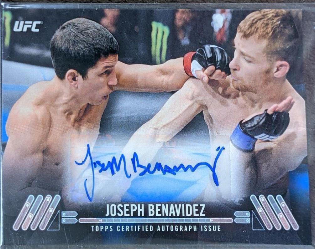 Joseph Benavidez 2017 Topps UFC Knockout Knockout Autographs #KA-JB Blue