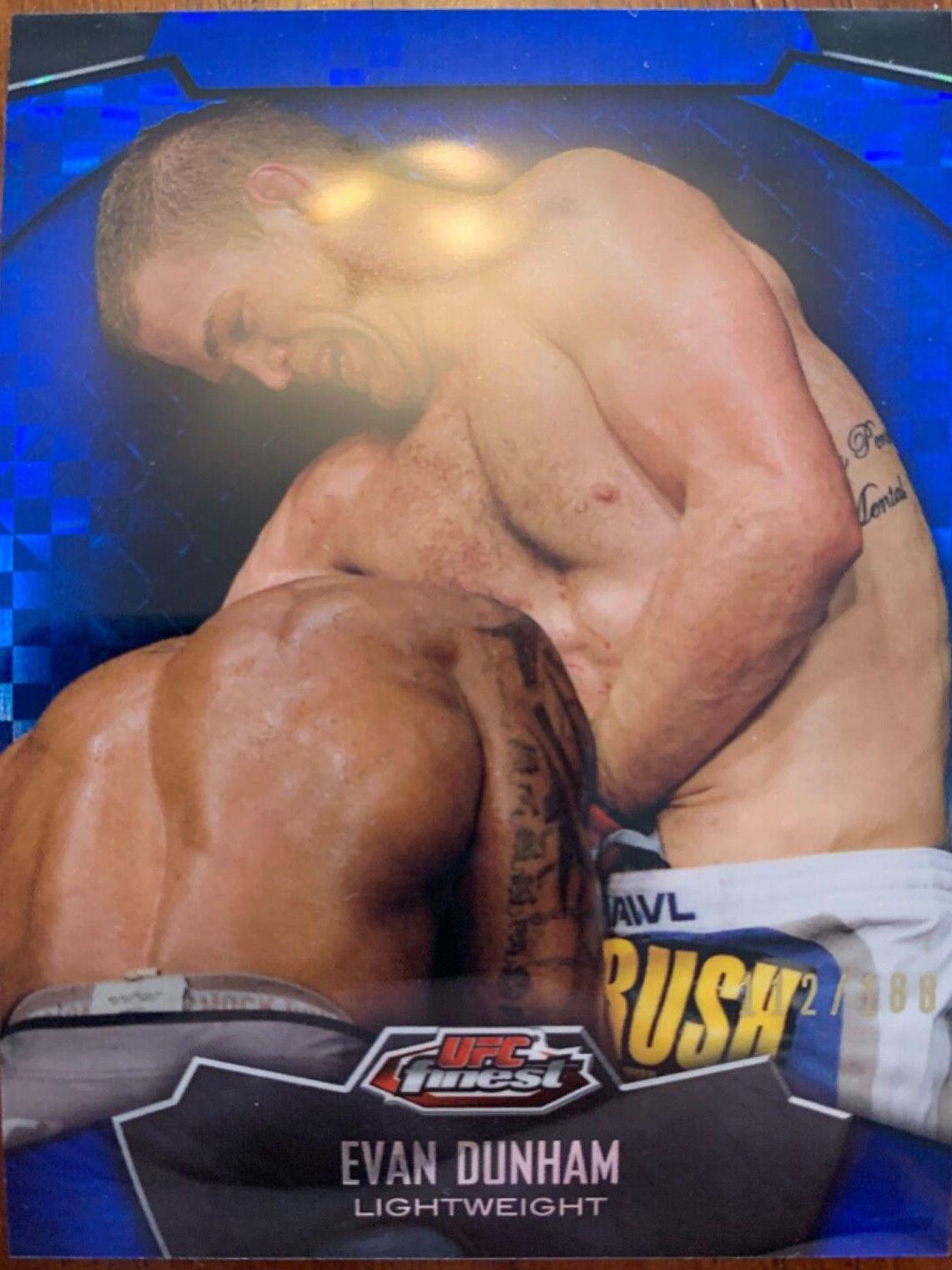 Evan Dunham 2012 Topps Finest UFC Base #8 Xfractor