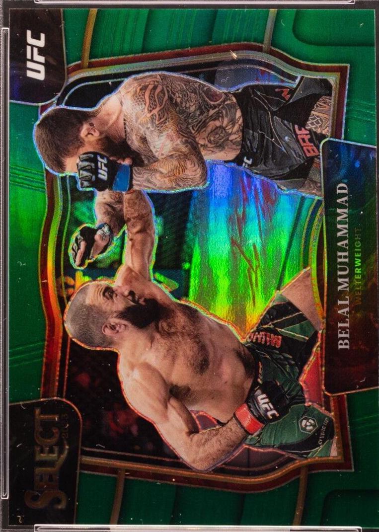 Belal Muhammad 2023 Panini Select UFC Octagonside #264 Green