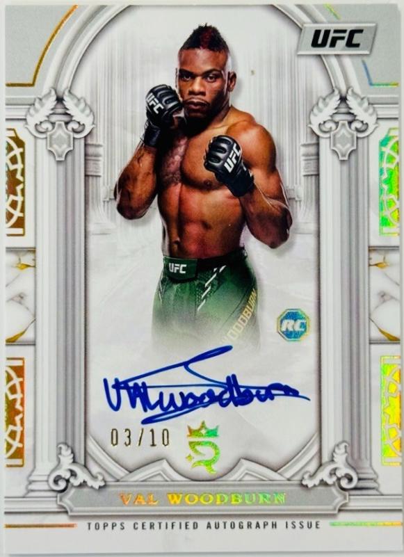 Val Woodburn 2024 Topps Royalty UFC Imperial Ink #II-VW Platinum