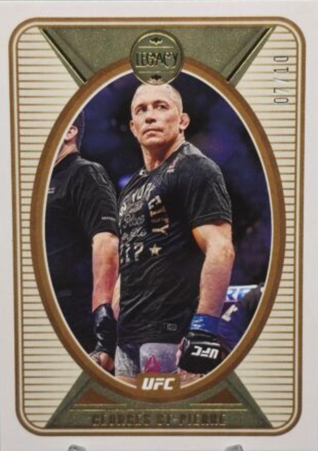 Georges St-Pierre 2022 Panini Chronicles UFC Base Legacy #141 Gold