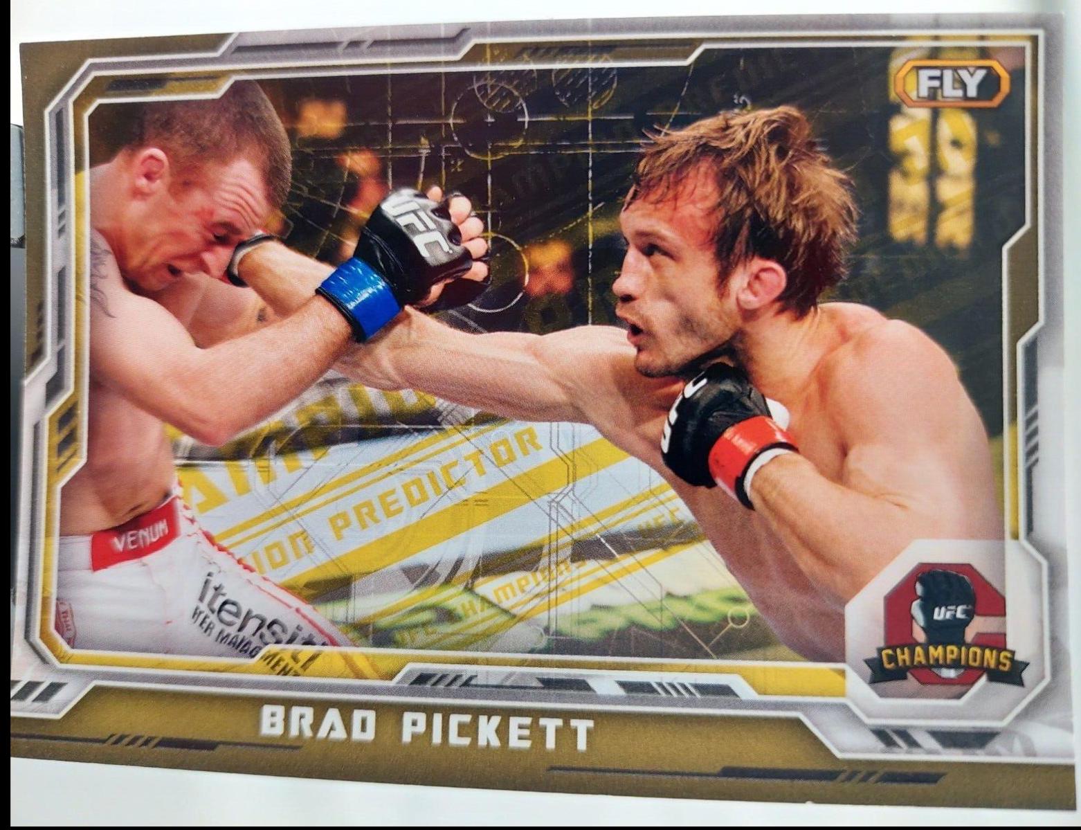 Brad Pickett 2014 Topps UFC Champions Base #85 Gold Champions Predictor